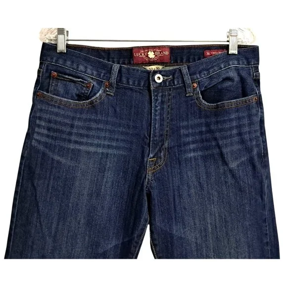 Lucky Brand 361 Jeans Mens Size 32 x 30 Vintage Straight Dark Wash Cotton Denim - Picture 2 of 13